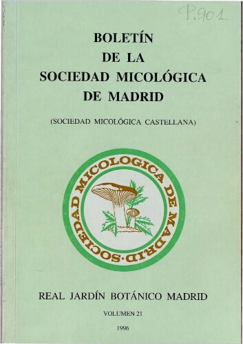 Boletín de la Sociedad Micológica de Madrid. Vol. 21