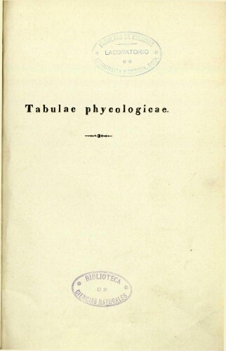 Tabulae phycologicae [...] II. Band
