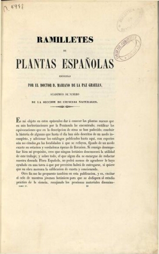 Ramilletes de plantas españolas escogidas