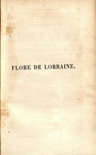 Flore de Lorraine [...] Tome deuxième