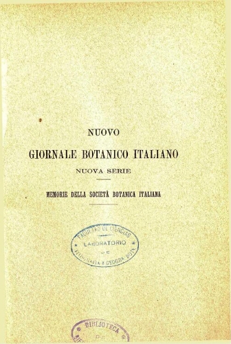 Nuovo Giornale botanico italiano. Nuova serie. V. 11