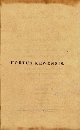Hortus Kewensis [...] The second edition [...] Vol. II