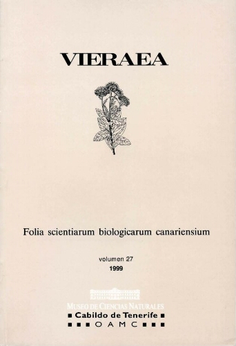 Vieraea. Vol. 27
