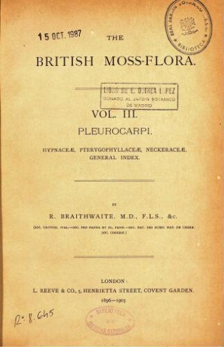 The British moss-flora. Vol III