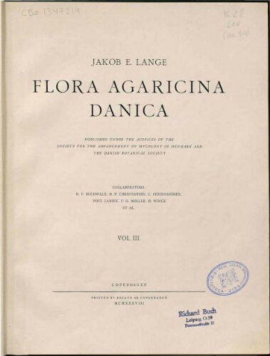 Flora agaricina danica. Vol. 3-4