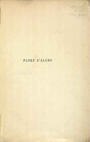 Flore d'Alger