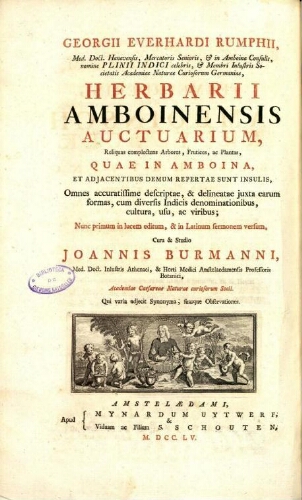 Herbarii Amboinensis auctuarium