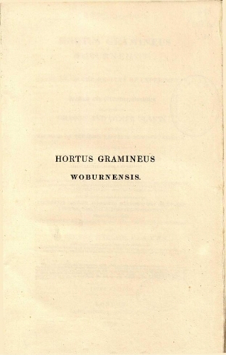 Hortus gramineus Woburnensis [...] Third edition