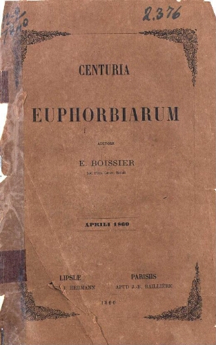 Centuria Euphorbiarum