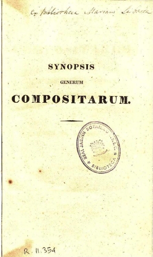 Synopsis generum Compositarum