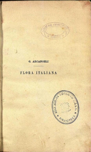 Compendio della flora italiana [...] Edizione seconda