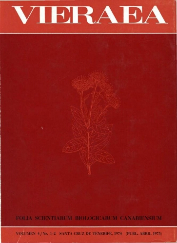 Vieraea. Vol. 4 (1-2)