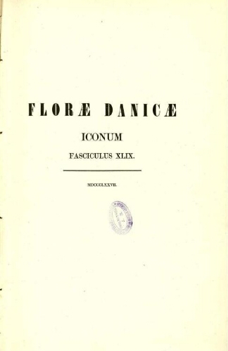 Flora Danica [...] [Volumen septimum decimum]