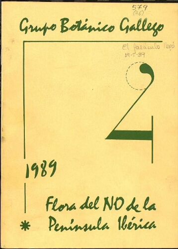 Flora del Noroeste de la Península Ibérica. Exsiccata-fascículo cuarto (1989) n.º 251-350