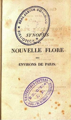 Synopsis de la nouvelle flore des environs de Paris