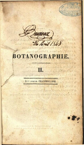 Botanographie belgique [...] II.me partie. Phanérogamie