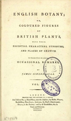 English botany [...] Vol. II
