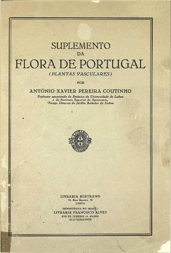 Suplemento da Flora de Portugal