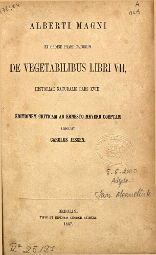 De vegetabilibus libri VII