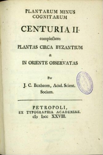 Plantarum minus cognitarum centuria II