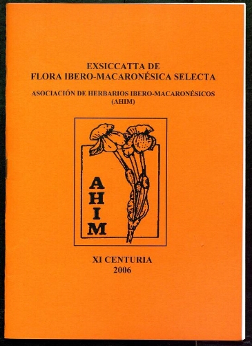 Exsiccata de flora ibero-macaronésica selecta. 11 Centuria