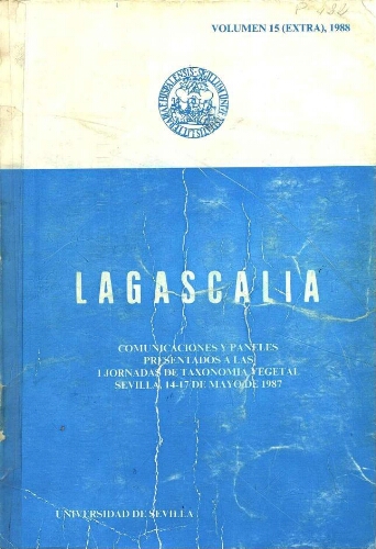 Lagascalia. Volumen 15 (extra)
