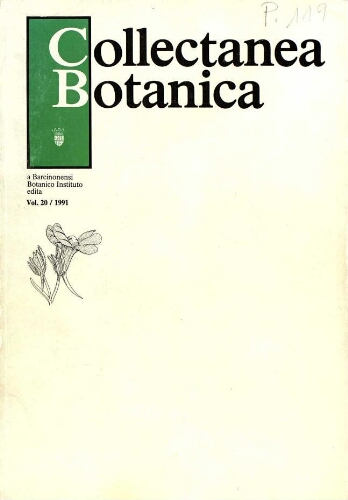 Collectanea botanica (Barcelona) [...] Vol. 20