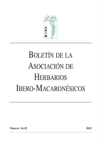 Boletín de la Asociación de Herbarios Ibero-Macaronésicos. Número 14-15