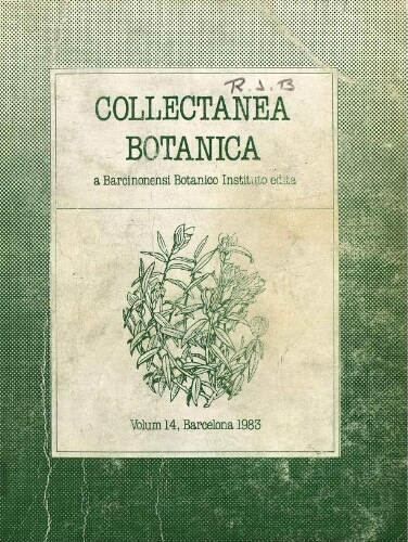 Collectanea botanica (Barcelona) [...] Vol. 14