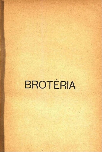 Brotéria. [...] Volume V