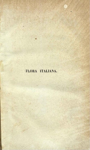 Flora italiana [...] Vol. IV