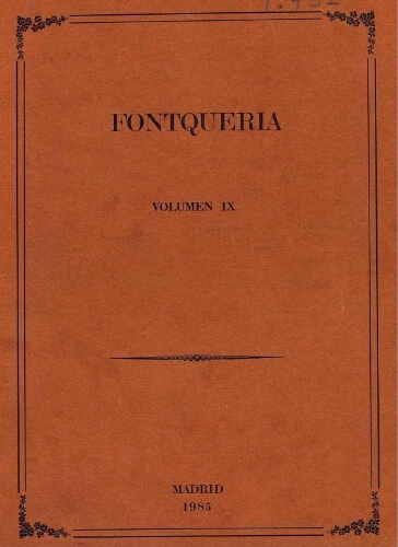 Fontqueria. Volumen 9