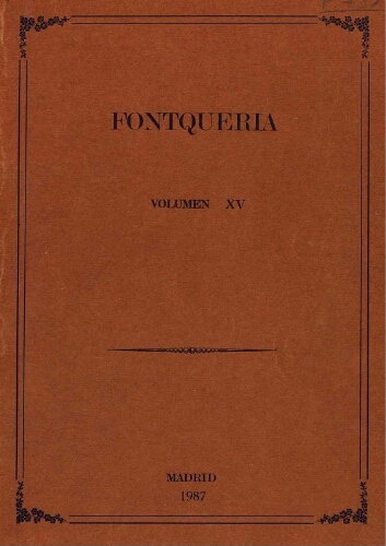 Fontqueria. Volumen 15