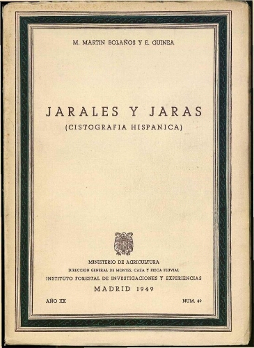 Jarales y jaras (Cistografía hispánica)