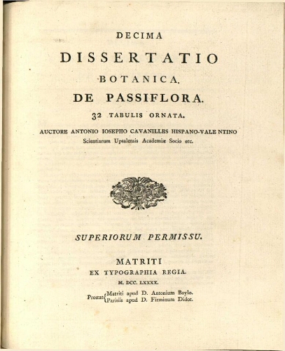 Decima dissertatio botanica