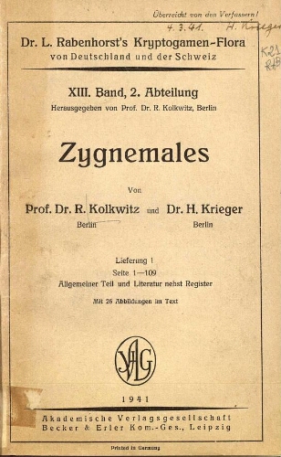 Rabenhorst's Kryptogamen-Flora [...] Zweite Auflage [...] [Band 13, Abth. 2]