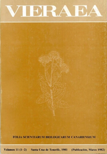 Vieraea. Vol. 11 (1-2)