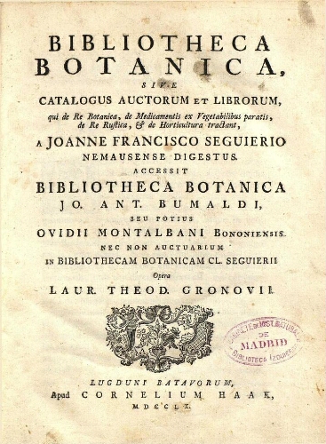 Bibliotheca botanica