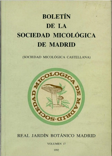 Boletín de la Sociedad Micológica de Madrid. Vol. 17