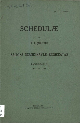 Salices Scandinaviae exsiccatae. Fasciculus II