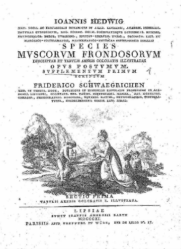 Species muscorum frondosorum [...] Supplementum primum [...] Sectio prima