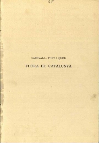 Flora de Catalunya [...] Volum IV