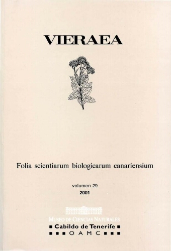 Vieraea. Vol. 29