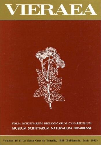 Vieraea. Vol. 15 (1-2)