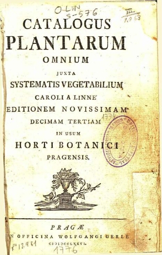 Catalogus plantarum omnium