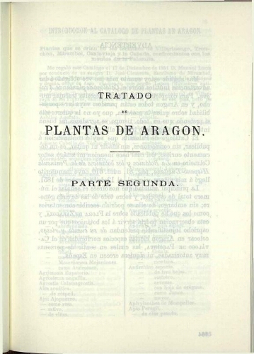 Tratado de plantas de Aragon. Parte segunda