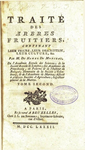 Traité des arbres fruitiers [...] [2.ª ed.] Tome second