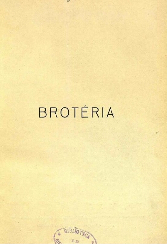 Brotéria. Série Botânica [...] Volume XXIV