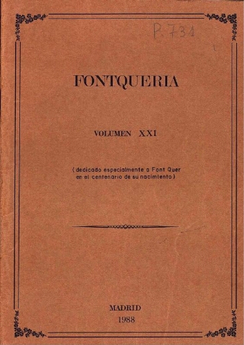 Fontqueria. Volumen 21