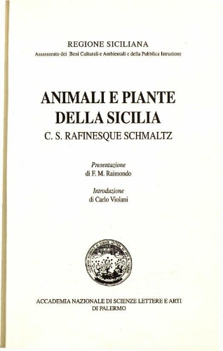 Animali e piante della Sicilia